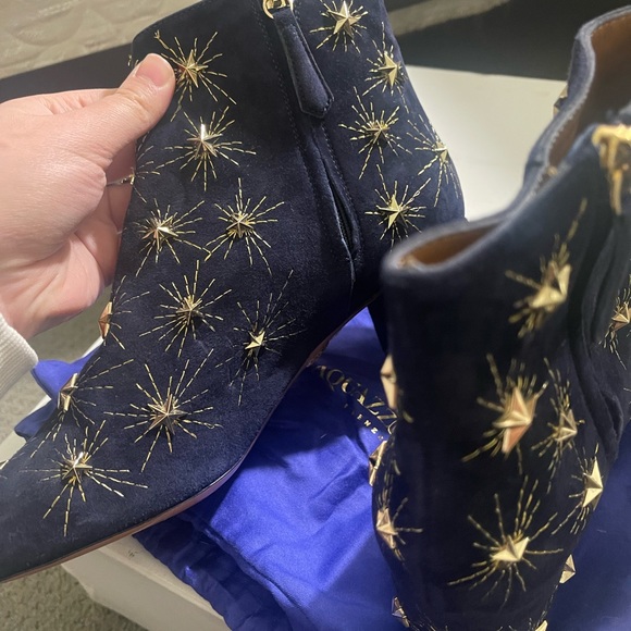 Aquazurra COSMIC STAR BOOTS NAVY SUEDE - Picture 7 of 7
